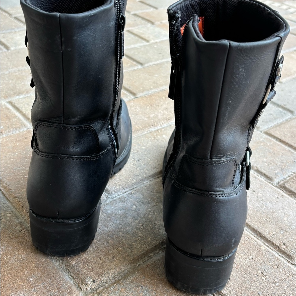Harley-Davidson Black Woman’s Alivia Black Leather Boots. - Picture 3 of 11